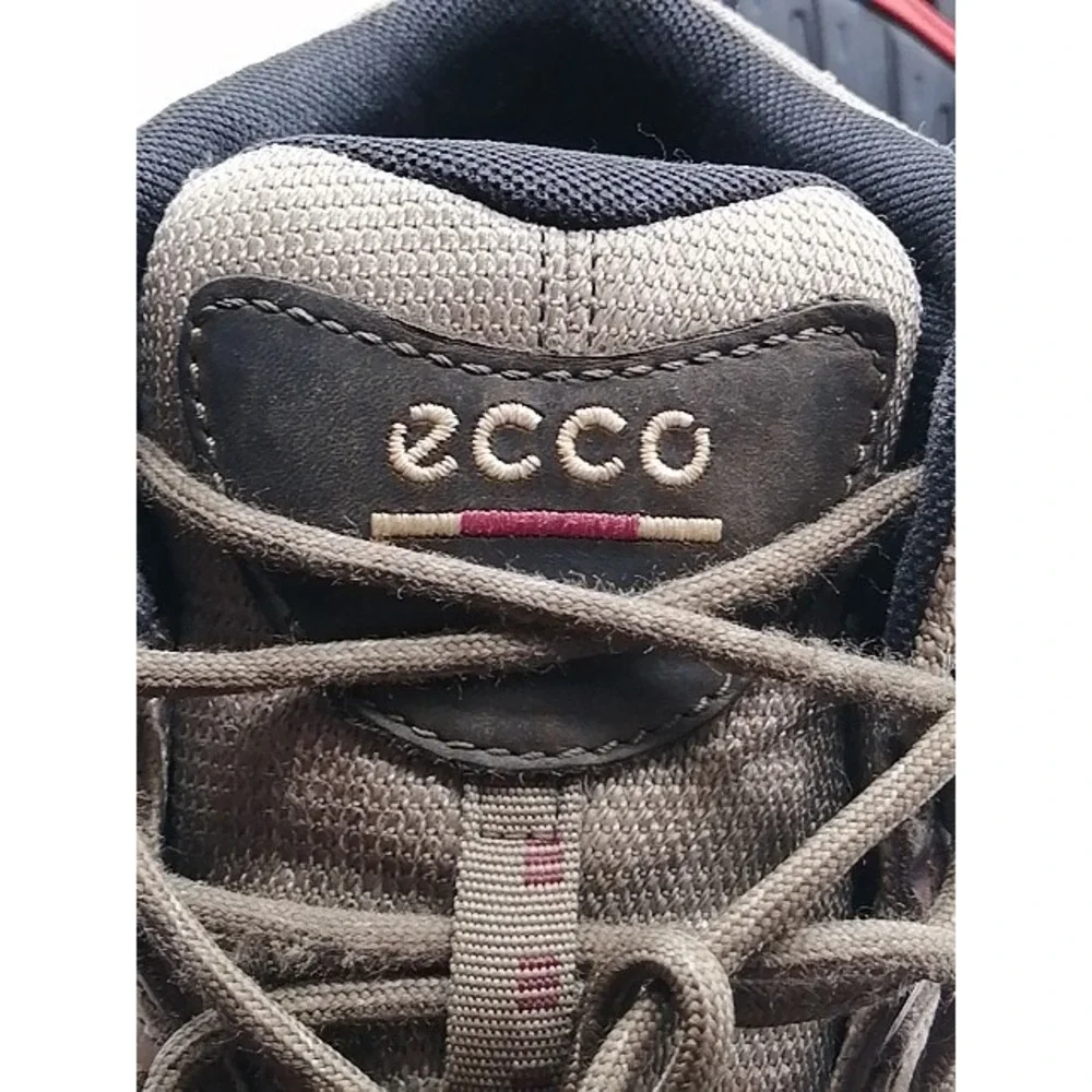 Ecco Boots Mens Brown EUR 37 Hiking Ankle Shoes Leather Gore Tex Sturdy 68153